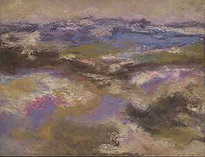 《黄昏风景》，玛莎葡萄园，1956年夏季，1956年 by Jon Schueler