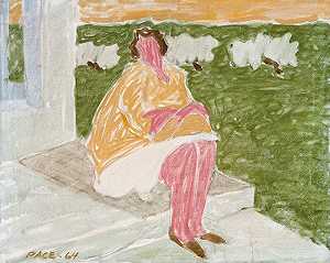 穿黄夹克的女人，1964年 by Stephen Pace