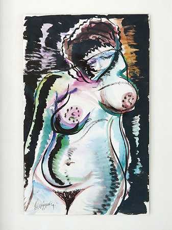 裸体，1950年 by Carlos Enriquez