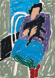 带黑猫的女人，1962年 by Stephen Pace