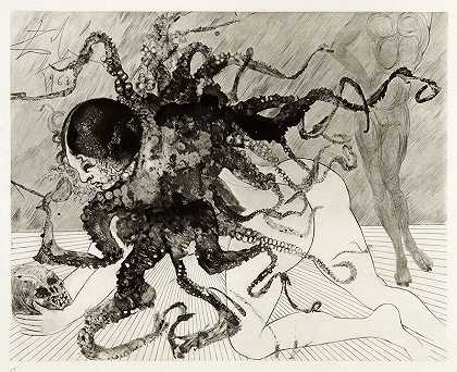 美杜莎（La Meduse），1963年 by Salvador Dalí