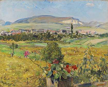 帕拉蒂纳风景区，1910年。 by Max Slevogt