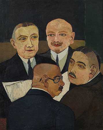1927年，该组织会议。 by Josef Scharl