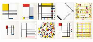 10幅油画的作品集（1967年），1967年 by Piet Mondrian