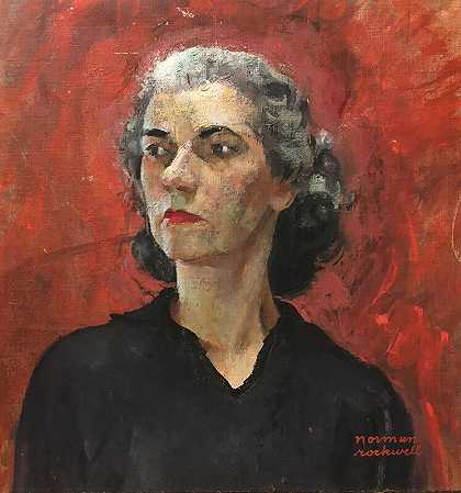 霍诺拉·吉福德肖像，1960年 by Norman Rockwell