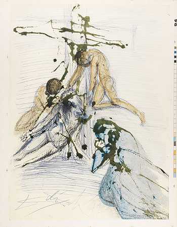 圣经。3溴二苯醚。1967 by Salvador Dalí