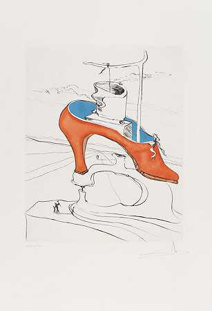 经过50年的超现实主义，1974年。 by Salvador Dalí