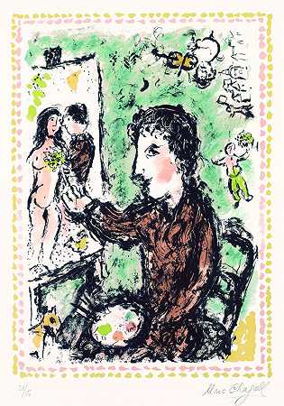 1983年的电影场景。 by Marc Chagall