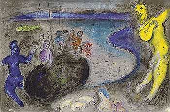 布莱亚西斯将军之梦，196年。 by Marc Chagall