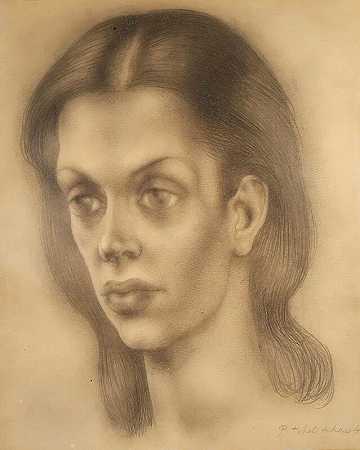 巴乔肖像，沃龙佐伯爵夫人，1946年 by Pavel Tchelitchew