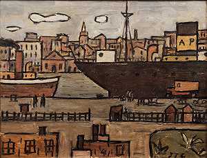El Puerto，1941年 by Joaquín Torres-García