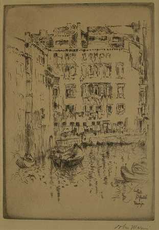 玛丽亚·佐贝格诺，威尼斯，1907年 by John Marin (1870-1953)