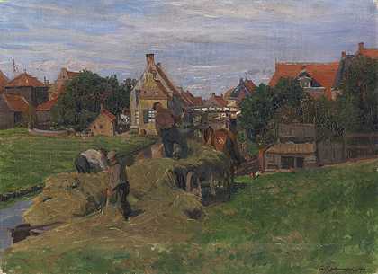 霍恩特（荷兰），1910年。 by Friedrich Kallmorgen