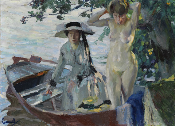 洗澡后，嗯，1911/12。 by Edward Cucuel