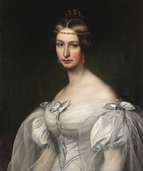 卡罗琳·克拉夫特的肖像，东北。普拉特纳（1811-1873），1835年。 by Friedrich Dürck