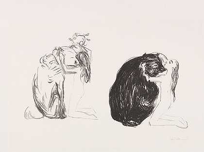 比约恩（熊），1908/09年。 by Edvard Munch
