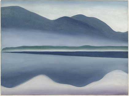 乔治湖[原反射海景]，1922年 by Georgia O’Keeffe