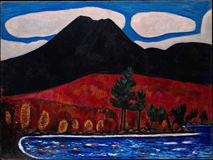 卡塔赫丁山（缅因州），1939-1940年秋季 by Marsden Hartley
