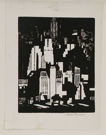 1930年曼哈顿聚光灯 by Mark Freeman