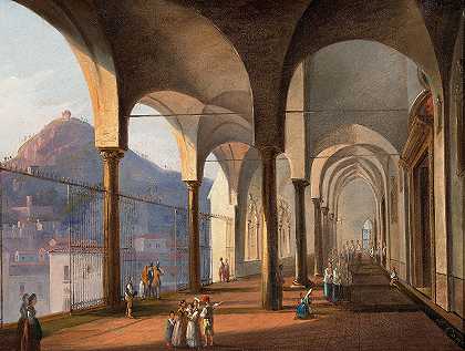 意大利学校，19岁。在19世纪，19世纪的油画。 by Italienische Schule, 19. Jahrhundert