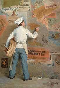 表达政治观点的年轻面包师，约1912年 by Paul Chocarne-Moreau