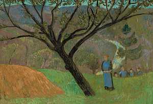 1895年左右的《爱情之林》风景画 by Paul Sérusier