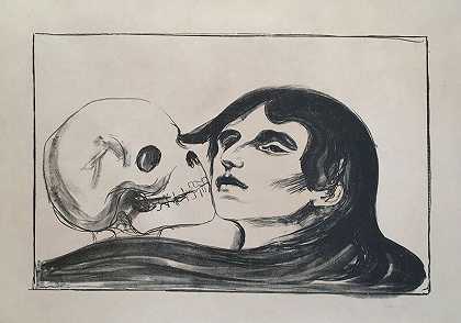 托德斯库斯（死亡之吻），1899年 by Edvard Munch