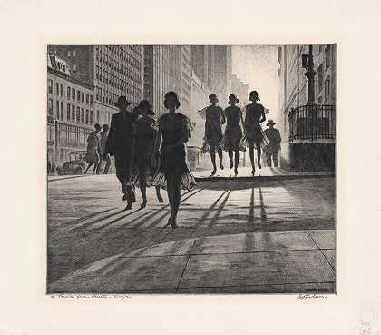 影子舞，1930年 by Martin Lewis
