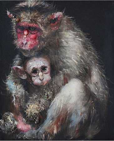 《孤独的猴子》2014年5月5日 by Li Tianbing