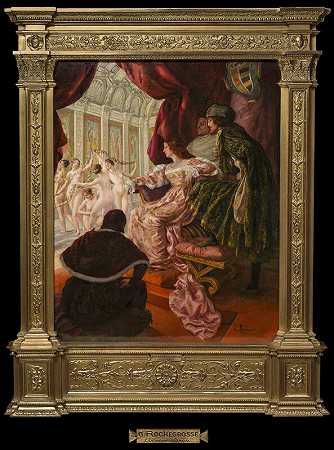卢克雷斯·博尔贾，19世纪 by Georges Antoine Rochegrosse
