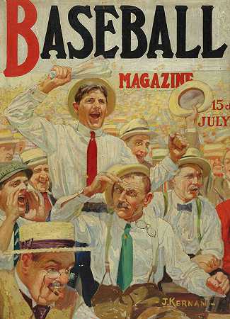 棒球杂志封面，1917年 by Joseph Francis Kernan