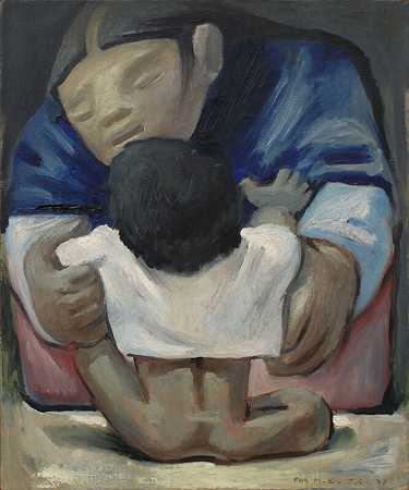 母亲与孩子，1937年 by Jean Charlot