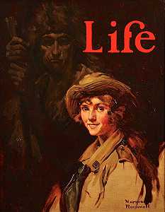 《好童子军》，《生活》杂志封面，1924年 by Norman Rockwell