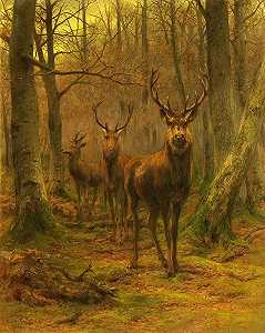 森林君主，1886年 by Rosa Bonheur