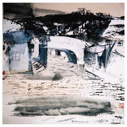 Jiangnan Landscape IV 江南風景－四, 1987 by Zhang Jian-Jun 張健君