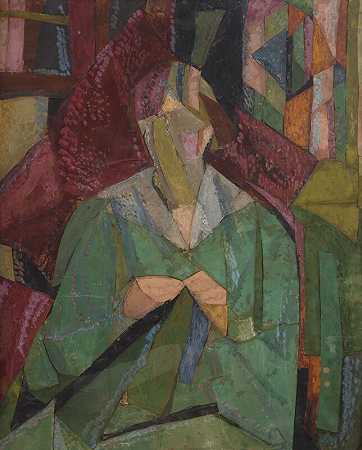 莫莉·麦卡锡肖像，1914-1915年 by Vanessa Bell