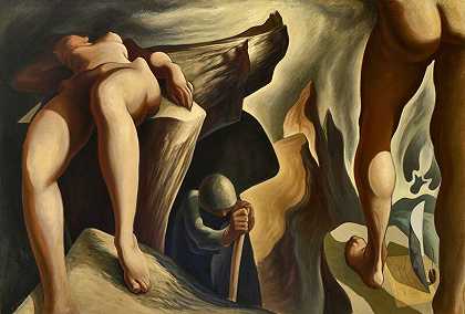后超现实形态：永恒重现，1939-1940 by Lorser Feitelson
