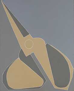 标题为“黄灰色剪刀”，2007年 by Mao Xuhui 毛旭辉