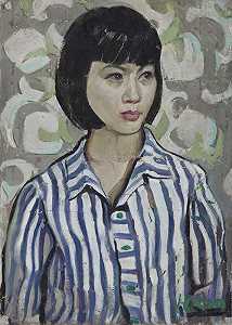 女孩，1979年 by Huang Rui 黄锐