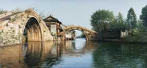 拱桥，2018年 by Yihua Wang