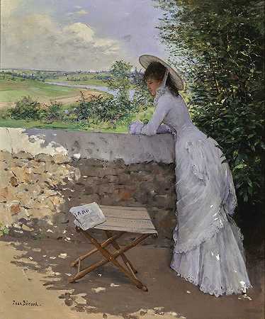 梦中的菲加罗，约1875年 by Jean Béraud