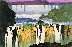 伊瓜苏瀑布，1982年 by Ma Paisui 馬白水