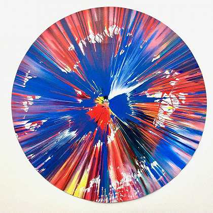 Circle（原创旋转绘画），2009年 by Damien Hirst