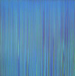 浇线：绿色/蓝色、紫色、绿色、浅蓝色，1995年 by Ian Davenport