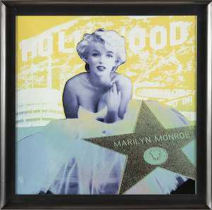 玛丽莲·梦露·萨克好莱坞明星大型有限公司绘画作品沃霍尔，1995年 by Steve Kaufman