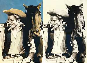 双重詹姆斯·迪恩——牛仔，2001-2007 by Steve Kaufman