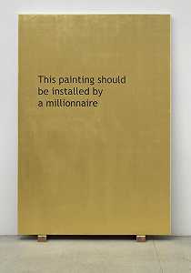 这幅画应该是2011年由一位百万富翁安装的 by Jonathan Monk