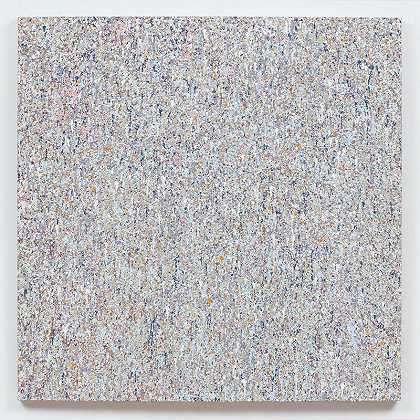 剩余油漆抽象#2（55英寸x 55英寸），2017年 by Jonathan Horowitz