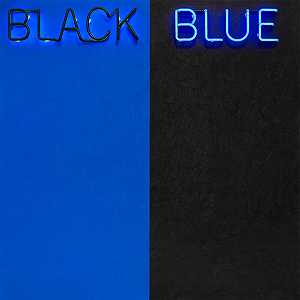 黑色和蓝色#2015年2月 by Deborah Kass