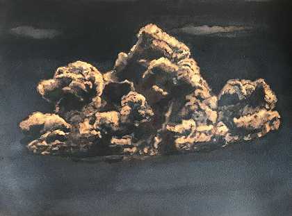 Brunelleschi的云I，2021 by Robyn Penn